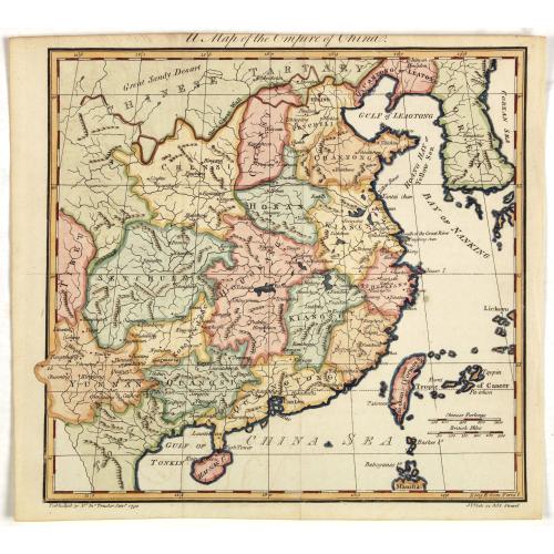 Old map image download for A Map of the Empire of China.