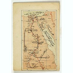 [Egypt / Sudan - map with Ottoman script]