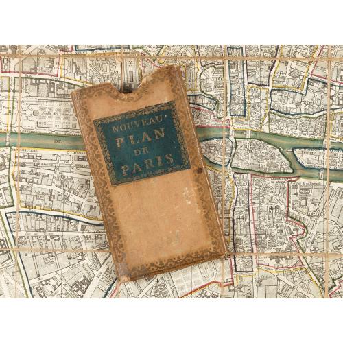 Old map image download for Nouveau plan routier de la ville et faubourgs de Paris. 1791