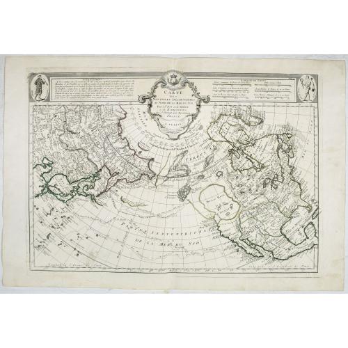 Old map image download for Carte des nouvelles decouvertes au Nord de la Mer du Sud.