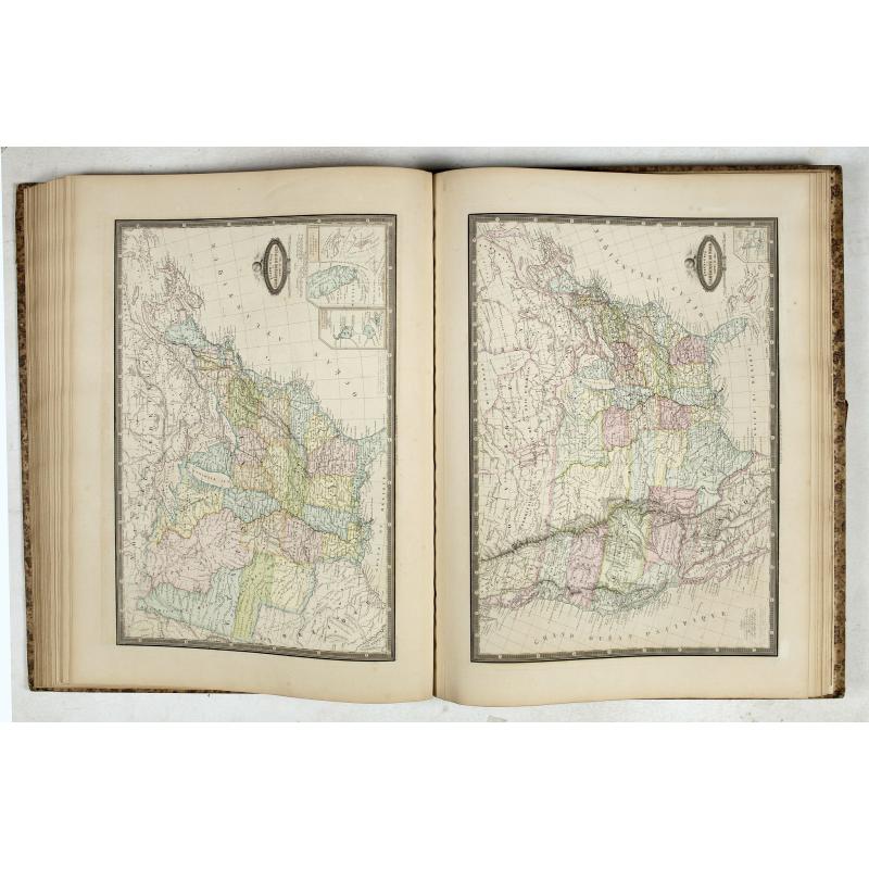 Atlas Sphéroïdal et Universel de Géographie. Dressé à l'aide des documents officiels, récemment publiés en France et à l'étranger.