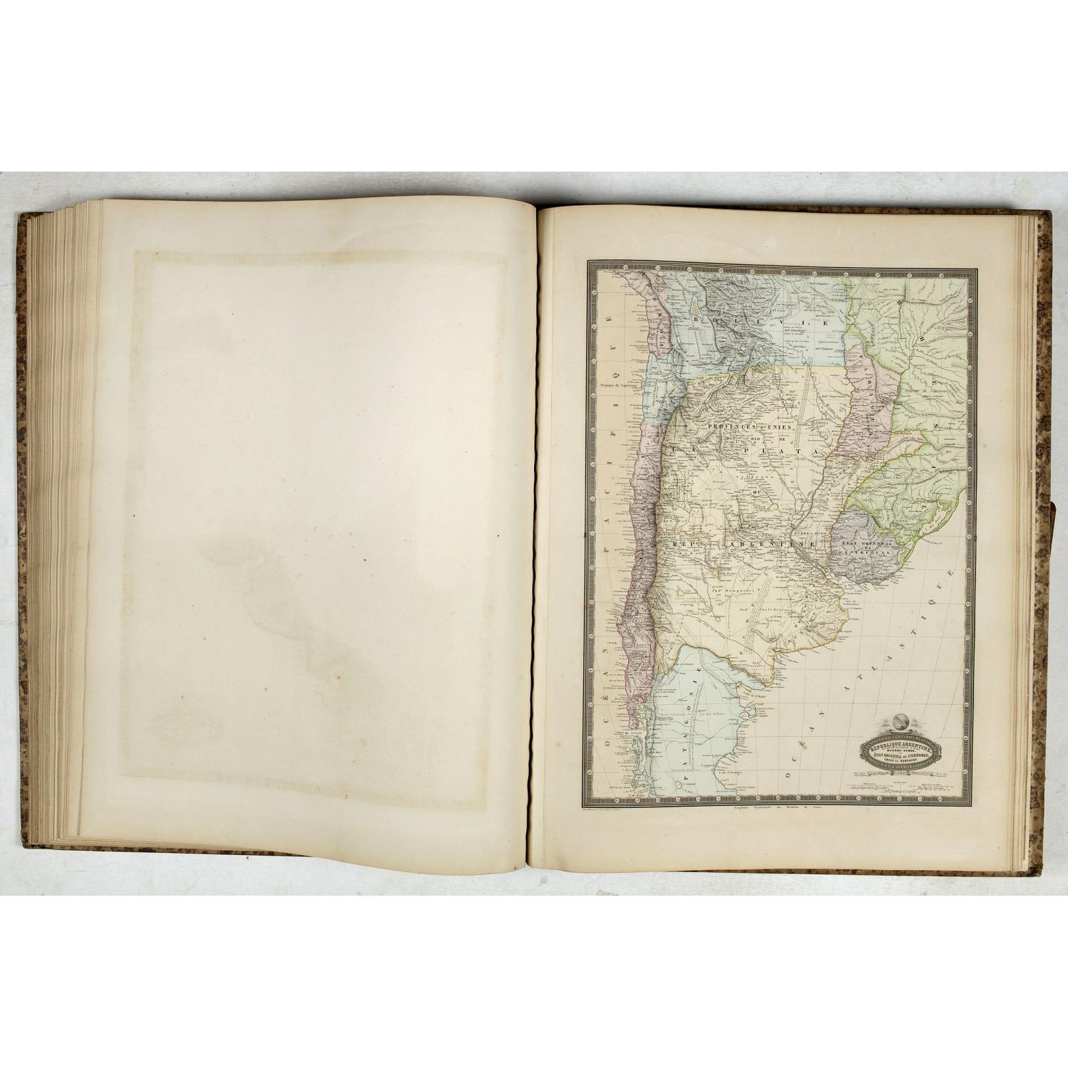 Atlas Sphéroïdal et Universel de Géographie. Dressé à l'aide des documents officiels, récemment publiés en France et à l'étranger.