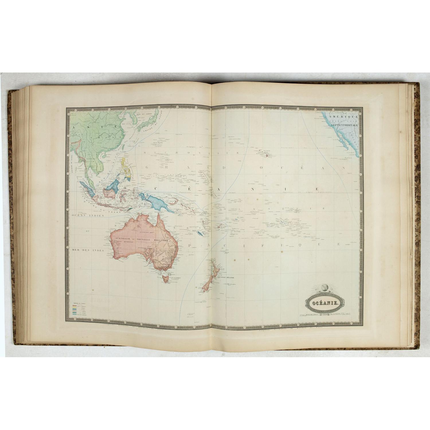 Atlas Sphéroïdal et Universel de Géographie. Dressé à l'aide des documents officiels, récemment publiés en France et à l'étranger.