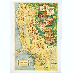 Sunkist Map of California.