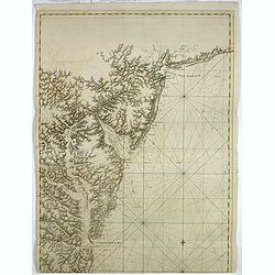 A chart of the coast of New York, New Jersey, Pensilvania, Maryland, Virginia, North Carolina, & c. . . .