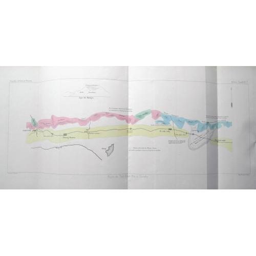 Rare, antique map of (Set of 4 maps) Itinéraire de Pékin à Sartchy