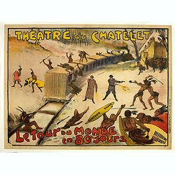 Théâtre du Châtelet. Le Tour du Monde en 80 jours. (The attack of the train).