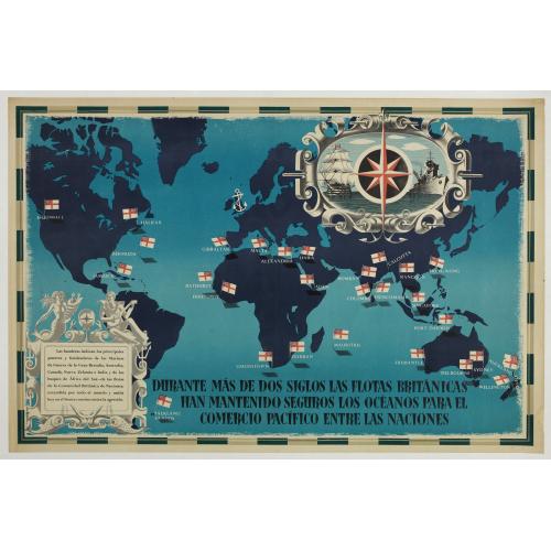British Empire Trade Map WWII Eric Fraser.