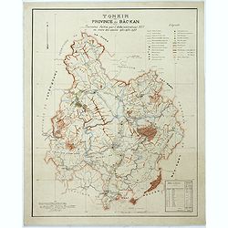 Tonkin Province de Bac-Kan Tournées faites par l'administrateur Blu au cours des années 1921-1922-1923.