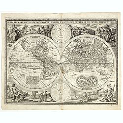 Orbis terrarum typus de integro in plurimis emendatus auctus et icunculis illustratus.