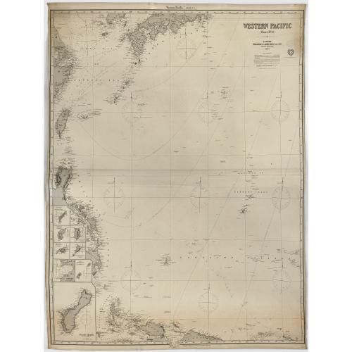 Old map image download for Western Pacific (Chart n°4), 1877 ( Ink stamp Imray and son London 1878)
