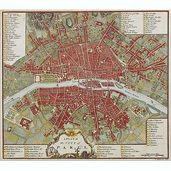 A plan of the city of Paris.