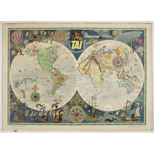 Old map image download for [TAI travel poster]