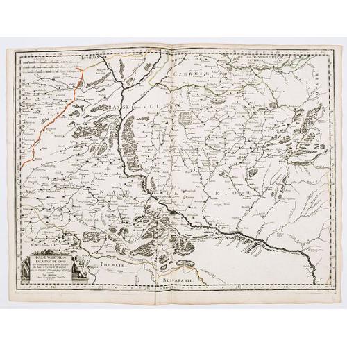 Old map image download for Basse Volhynie ou palatinat de Kiow, tiré entièrement de la grande Ukraine du Sieur le Vasseur de Beauplan / par le Sr. . .