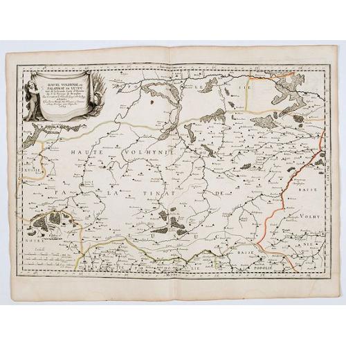 Old map image download for Haute Volhynie ou palatinat de Lusuc, tiré entièrement de la grande Ukraine du Sieur le Vasseur de Beauplan . . .