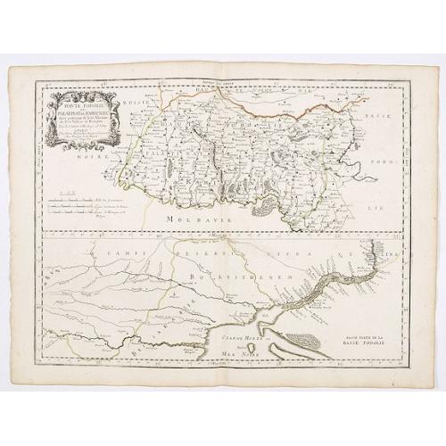 Old map image download for Haute Podolie ou palatinat de Kamieniec, tirée entièrement de la Gr. Ukraine du Sr Le Vaaseur de Beauplan / par le Sr Sanson. . .