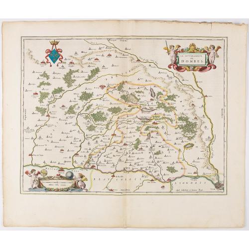 Old map image download for La Souverainete de Dombes.