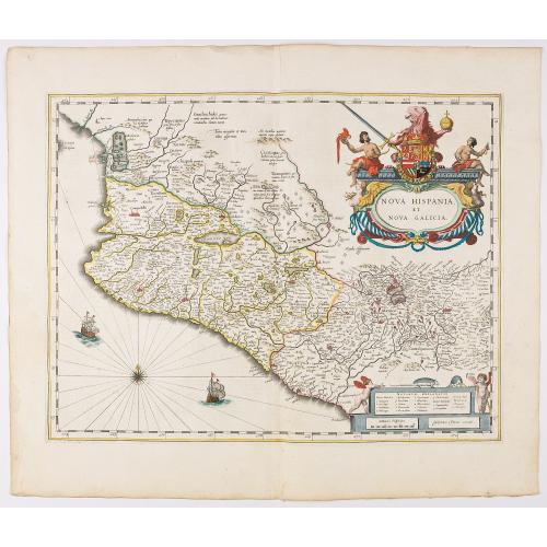 Old map image download for Nova Hispania et Nova Galicia.