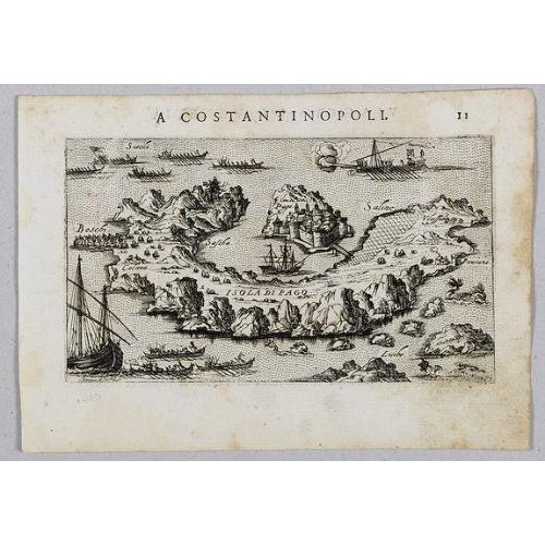 Old map image download for [ View of Isola Di Pago]