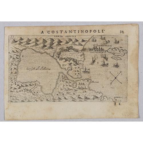Old map image download for Santa Maura, Golfo de l'Avta.