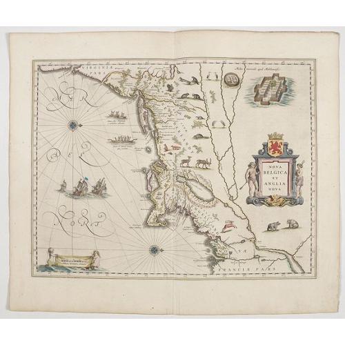 Old map image download for Nova Belgica et Anglia Nova.