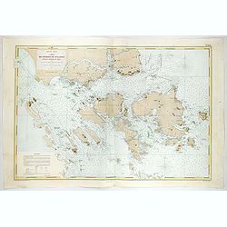 Carte Des Detroits De Singapour Durian, Jombol et Rhio Dressee d'apres les travaux Anglais et Hollandais les plus recents . . . 1866