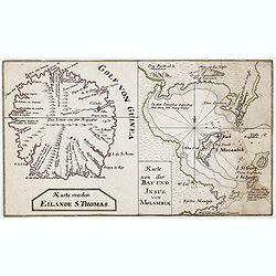 Karte von dem Eilande S.Thomas [together with] Karte von der Bay und Insel von Mozambik. [Manuscrip!]