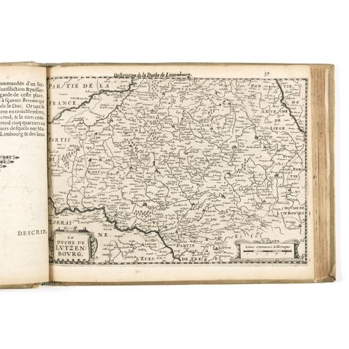 Old map image download for La Flamboyante Colomne des Pays-Bas. Autrement dict les XVII Provinces. Chez Jacob Colom.