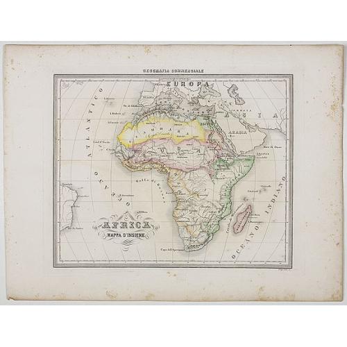 Old map image download for Africa Mappa d'Insieme.