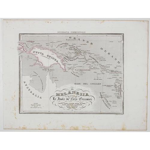 Old map image download for La Melanesia ossla Le Isole de Meri Oceanici . . .