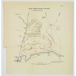 Battle of Magersfontein. [Situation about Noon].