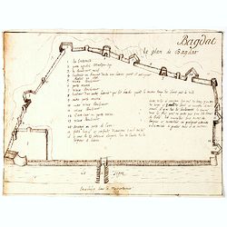 Bagdat le plan de Bagdat. [Manuscript plan of Bagdad]