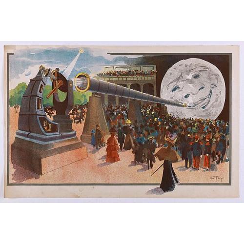 La Lune à un Mètre [Mini poster for Paris Exposition Universelle)