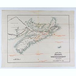 Sketch map of Nova Scotia showing the proposed line of the Nova Scotia eastern railway . . .
