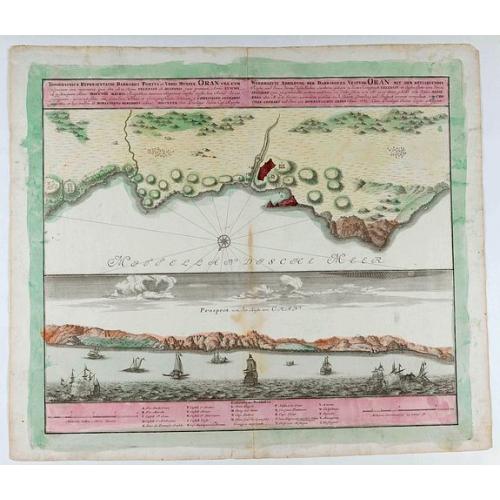 Old map image download for Warhaffte Abbildung der Barbarischen Vesstung Oran. . .