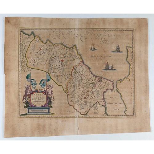 Old map image download for Fezzae et Marocchi regna Africae celeberrima.