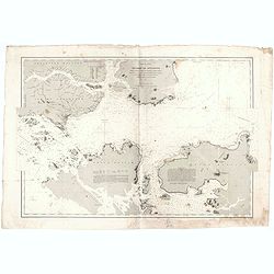 Mer de Chine - Detroit De Singapour Partie Comprise Entre Singaour et Le Dett. De Malacca d'apres les travaux du Commr. J.W. Reed de la Marine Royale d'Angleterr...