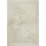 Mer de Chine - Carte des Iles et Détroits entre Singapoure et le Détroit de Banca. Dréssée d'après le stravaux Anglais et Hollandais plus récents, par Mr. L. Manen . . . 1866