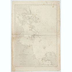 Mer de Chine - Carte des Iles et Détroits entre Singapoure et le Détroit de Banca. Dréssée d'après le stravaux Anglais et Hollandais plus récents, par Mr. L. Manen . . . 1866