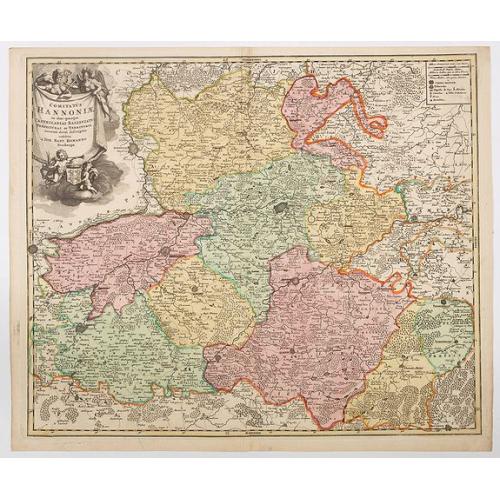 Old map image download for Comitatus Hannoniae in quas quasque Castellanias Balliviatus. . .