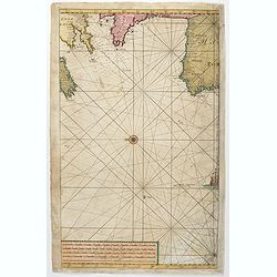 (Untitled sea chart of the North Sea with parts of the coasts of England, France, Ireland and Portugal.)