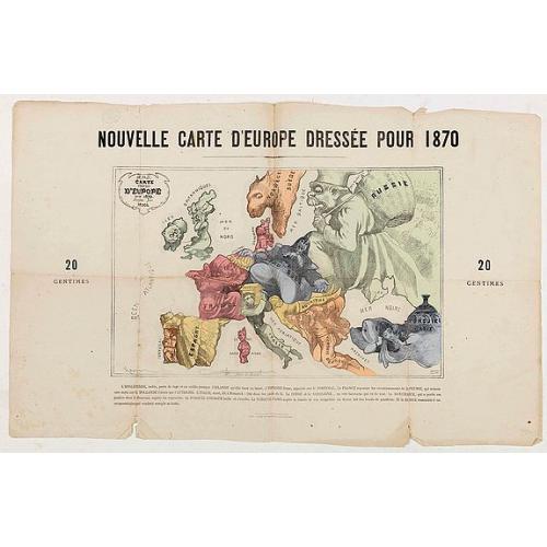Old map image download for Nouvelle Carte d'Europe dressée pour 1870.