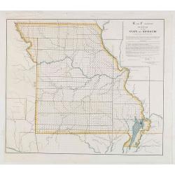 E and F (combined) Diagram of the State of Missouri.