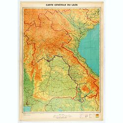Carte générale du Laos.
