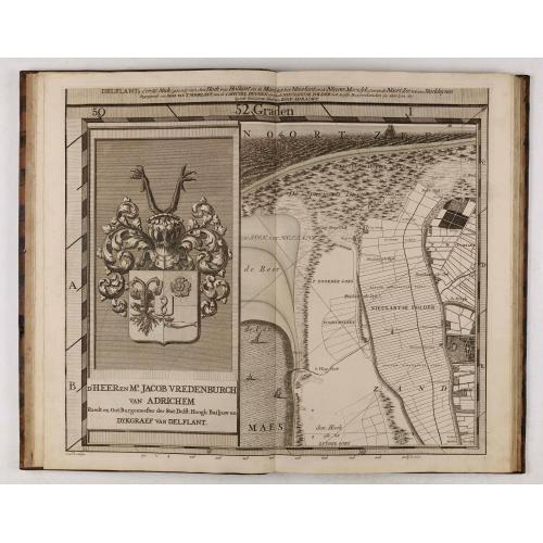Old map image download for 't Hooge Heemraedschap van Delfland met alle de Steden, Dorpen, Ambachten, Litmaten, Polders, (etc.).