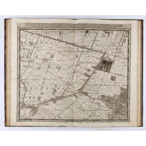 Old map image download for 't Hooge Heemraedschap van Delfland met alle de Steden, Dorpen, Ambachten, Litmaten, Polders, (etc.).