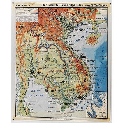 Old map image download for Indochine française. Carte N° 29.