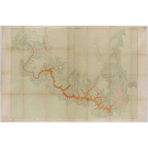 Old map image download for Dutton Map of the Grand Canyon, Arizona (in 4 joined sheets)