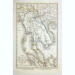 Carte de L'Inde presqu 'ile au de la du Gange. . .