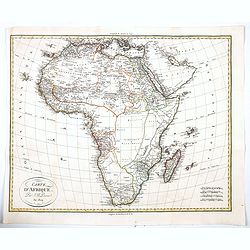 Carte d'Afrique. Par J.B. Poirson. An 1809